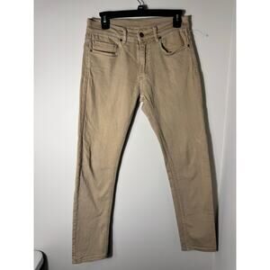 Marine Layer Mens Khaki Pants 30x30 Slim